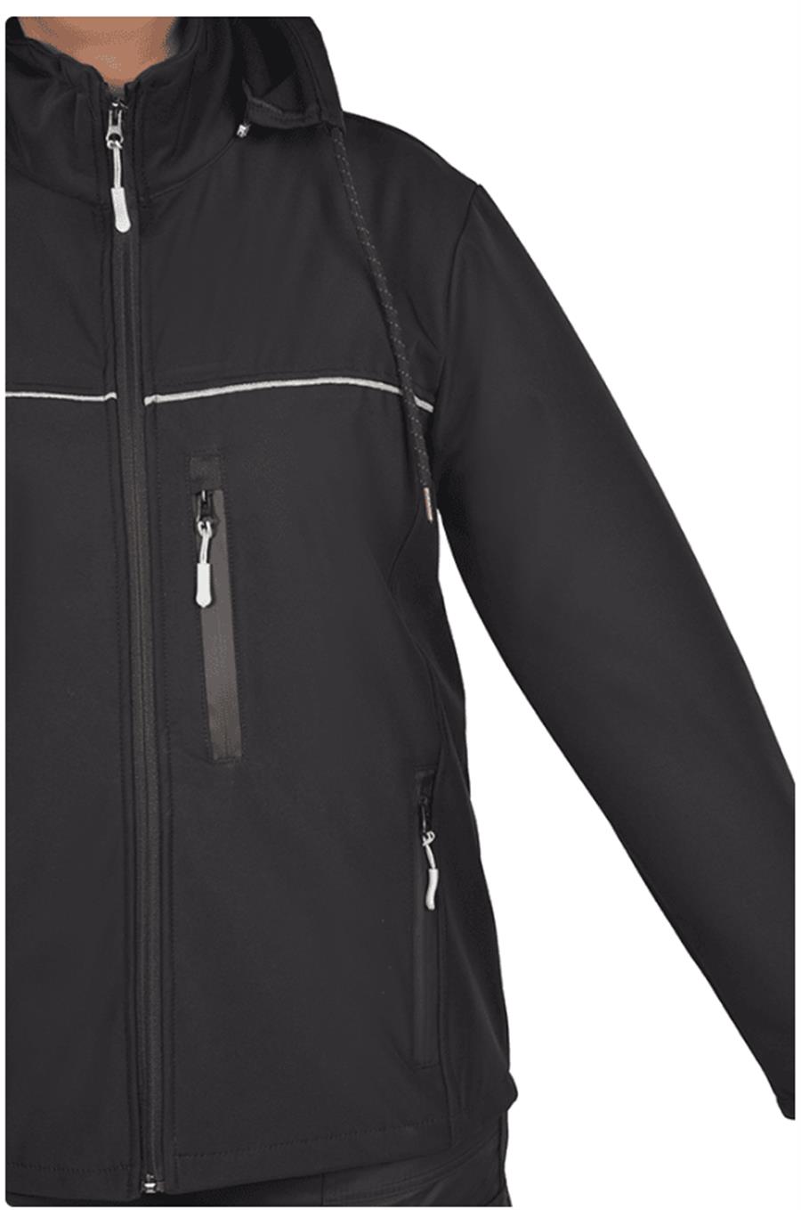 Softshell Mont Kapşonlu Su ve Soğuk Geçirmez Unisex